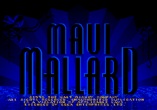 Donald in Maui Mallard (Europe) Title Screen